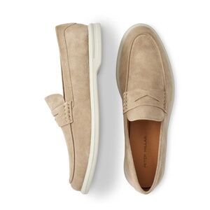 Peter Millar Millar Men's Size 11.5 Sand Excursionist Penny Loafer MSRP $250